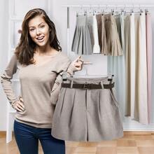 Juego de 5/3 pinzas galvanizadas multiusos para pantalones, percha para pantalones de acero inoxidable antideslizante y que no deja marcas, pinza para colgar faldas