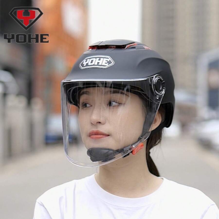 Bicycle Helmets - Lente de color negro brillante de una sola lente 3C - Ver 1