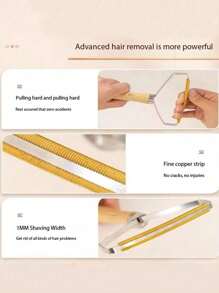 Gentle Pet Hair Remover Brush For Cats And Dogs, Effective Pet Fur Remover Sofa Carpet Bed Hair Scraper - Multicolor - View 6