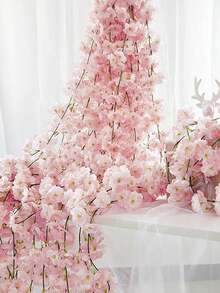 1/3/5pcs 5.9Ft Fake Spring Cherry Blossom Garlands Artificial Flower Vines Silk Hanging Flowers For Wedding Party Backdrop Room Wall Decoration Japanese Kawaii Decor Indoor Outdoor Birthday Gifts Outdoor Indoor Decor, Gift, Wedding, Wedding Items, Wedding Decor, Artificial Decorations Gifts Wedding Party Home Decoration, Rose, Decorative Rose, Decorative Style, - Light Pink - View 1
