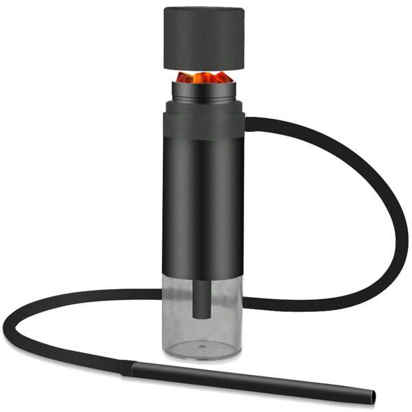 Hookah portátil para automóvil, juego de hookah con todo lo necesario, kit de pipa de hookah individual, hookah portátil perfecta para viajes, fácil de montar y guardar