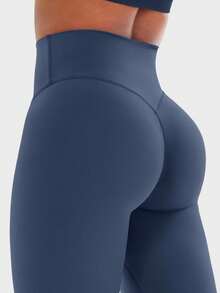 VOYJOY Hidden Butt Scrunch Womens Workout Leggings Butt Lifting 28\" Tummy Control Yoga Pants High Waist Edwine Legging - Navy - View 5