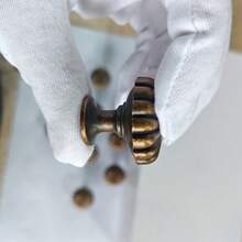 1/2/5件锌合金仿古单孔厨柜储物把手复古梳妆台抽屉衣柜把手老式门拉手橱柜家具五金（配对两种螺丝：2.2厘米、2.5厘米） - 復古 - 查看 10