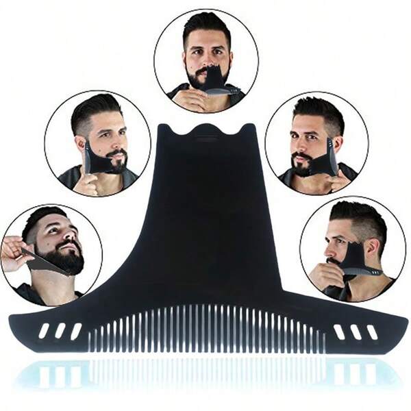 1 Pc Multi-Functional Mustache Grooming Brush, Single-Sided Brush Comb, Hair Clipper Shaver Styling Tool