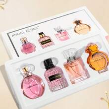 LZJV 3/4Piece Perfume Long-Lasting Fragrance Box Is Convenient For Women/Men To Carry, High-Quality Perfume With Better And Longer-Lasting Fragrance, Reverse Encounter Heart Language Women's/Men Perfume Set, Perfume Gift Box - Women cherish 4pcs - 查看 2