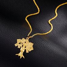1 Men's Fashion Personalised Necklaces Punk Hip-Hop Style Money Tree Fortune Tree Coin Pendant Necklaces For Men And Womenold School Rock Handsome Pendant Twist Necklaces Daily Music Festival Celebrating Festivalscreative New Wave Delicate Accessoriesromantic - 發財樹項鍊 - 查看 3