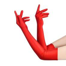 1 Piece / 3 Pieces 21-Inch Stretch 1920s Opera Gloves, Satin Long Gloves, Silk Gloves, 1920s Gloves, Opera Long Gloves, 1920s Style, Gatsby, Flapper Gloves Halloween Halloween Accessories