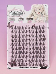 AYRMILLA 10 Rows 8-12mm False Eyelashes Natural Fish Tail Fairyultrafine Stem Feather Fan Fish Tail Grafting Eyelash Cross Wedding Party And Club Daily Work Meeting Natural False Eyelashes Are Comfortable To Wear Fairy Beginner Curling Planting False Eyelashes Flying Girls Such As , Students, Movies And TV Shows, Travel, Vacations, Brides, Birthdays, Etc - C - 查看 4