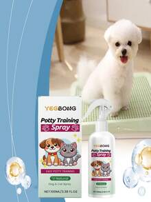 Pet Toilet Training Spray - Helps Train Cats & Dogs To Develop Good Bathroom Habits, Guides Bowel Movements, Deodorizes, Detangles - Random Old/New Version Sent