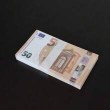 1 conjunto de réplicas de jogos de festa em miniatura de 3 cm x 1,5 cm, com denominação de 100 euros, réplicas de adereços de entretenimento, adereços de decoração de ano novo em papel, presentes de ano novo, adereços de buquê para o Dia dos Namorados em papel, presentes de feriado, adereços de festa em papel, adereços de filmes e TV em papel europeu, adereços de tiro em papel, adereços de papel europeus são os melhores adereços para exibir sua riqueza