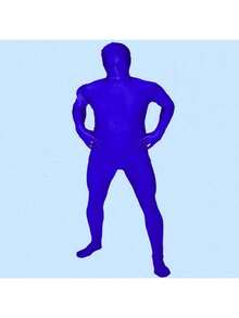 1 件 Zentai 紧身衣，全身氨纶紧身服装，角色扮演连体衣，弹性面料，适合舞台表演，隐形穿着