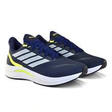 Men's Sports Tennis Shoes For Gym Running, Training, Work, Comfortable - 海軍藍檸檬色 - 查看 4