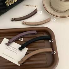 5 Stücke/2 Stücke/1 Stück elegante einfarbige Bananen Haarclips, Hochsteckfrisur Fixator, Twist Klauen, große matte Bananen Haarclips, rutschfeste Haarclips, Dutt Maker, minimalistisch leichte Kunststoff Bananen Haarclips, für den täglichen Gebrauch, starke Pferdeschwanz Fixierung, geeignet für dickes, dünnes, lockiges Haar, zum Tragen, für Partys, Arbeit, Reisen, Badezimmer, ideales Geschenk für Familie und Freunde, Valentinstag, Geburtstag, Neujahr, Partyartikel Rückkehr zur Schule