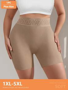 Quần lót nữ cỡ lớn cạp cao không đường may, ôm dáng, thoáng khí, co giãn. - Màu Khaki - Xem 2