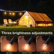 太阳能营地灯 - 500mAh 150LM IPX4 防水带挂钩 - 帐篷/钓鱼/停电应急灯 - USB 可充电夜灯 - 彩色 - 查看 3