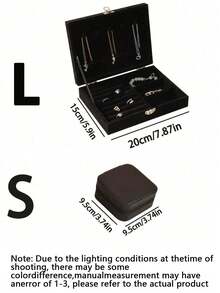 Hộp đựng trang sức bằng nhung, khay trưng bày trang sức để bàn, hộp đựng trang sức đa chức năng có nắp kính trong suốt dùng đựng nhẫn, hộp đựng trang sức dung tích lớn, giá đựng bông tai, quà tặng năm mới, quà tặng cho nam, quà tặng cho nữ, quà tặng ngày Quốc tế Phụ nữ, quà tặng mùa xuân, quà tặng theo mùa, thích hợp cho kỳ nghỉ, bãi biển, phòng tắm, phòng ngủ, dung tích lớn, quà tặng ngày lễ tình nhân, đám cưới, quà tặng cô dâu. - Nhiều màu - Xem 10