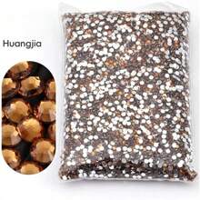 Non Hot Fix Rhinestones 2mm-6mm Silver Bottom Round Resin Flatback Crystal Rhinestone DIY Nail Art Jewelry Garment Decorations