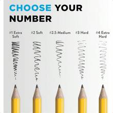 KYPOKKTiconderoga WoodCased Pencils Unsharpened 2 HB Soft Yellow 12 Count