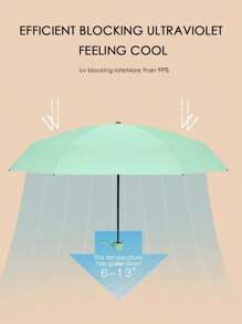 1pc 8-Rib Macaron Color Umbrella, Provides Reliable UV And Rain Protection, Portable Umbrella With Capsule Box Is An Excellent Gift For Lovers, Family And Friends, Made Of Super Flexible, Durable, Windproof, Rust-Proof, Lightweight Material, Suitable For Outdoor Hiking, Camping, Walking, Fishing And Other Activities, All-Season Essential