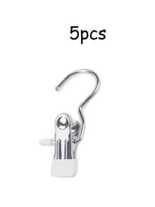20pcs Premium Stainless Steel Clothes Clip,Adjustable Metal Pants Hanger With Clips, Laundry Clothes Nail With Hook, Portable Hanging Clothes Clip,50/40/30/15/10/5/1pc Wardrobe Organizer, Boot Hangers For Closet, Clips With Hooks, Multi-Function Single Clip Clothes Hanger, Bootleg Clip, For Pants, Hats, Skirts, Socks, Shoes Dress Pants Shoes Boots,Skirt,Spring,Minimalist,Summer Tops - Multicolor - View 18