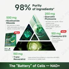 Quitmood NR1000 With CQ10 - Extra Strength NMN Alternative Liposomal, Nicotinamide Riboside, Resveratrol, Quercetin - Nad Supplement For Skin Aging Support, Energy And Focus - 90 Capsules - 1 gói - Xem 2