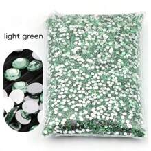 Non Hot Fix Rhinestones 2mm-6mm Silver Bottom Round Resin Flatback Crystal Rhinestone DIY Nail Art Jewelry Garment Decorations