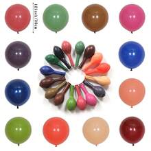 10个12英寸乳胶气球，复古鼠尾草绿、灰蓝色、棕色，适合生日派对、婚礼、周年纪念、返校装饰 - 彩色 - 查看 3