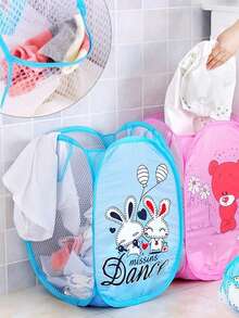 Foldable Household Dirty Clothes Basket, Toy & Laundry Storage Container (Collapsible)