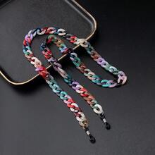 1 件时尚糖果色亚克力眼镜链 | 防丢失眼镜带 | 男女通用挂绳 | 可爱时尚的眼镜配件，个性化搭配之选 - 彩色 - 查看 10