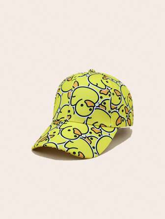 1 pièce Casquette de baseball en polyester décontractée à imprimé animal, sans décor, pour le printemps/l'été/l'automne