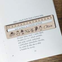 Personalisierter hölzerner Leser-Set mit Laser-Gravur, Leseunterstützung mit Lineal für Legasthenie und ADHS, Schülerlineal, hölzerner Leseführer, Rückkehr zur Schule, Klassenzimmer Zubehör, Einschreibungsgeschenkideen