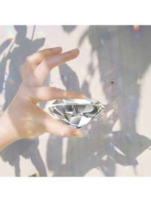 1 pieza Pisapapeles de cristal de diamante K9, decoración de gemas para boda, hogar, oficina, regalo de cumpleaños, adecuado para mujeres, familia, amigos (transparente)