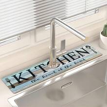 1 miếng lót thoát nước vòi nước bằng silicon chống trượt họa tiết vân gỗ cổ điển, miếng lót thoát nước nhà bếp, phù hợp với mọi loại vòi nước trong phòng tắm và nhà bếp. - Nhiều màu - Xem 12