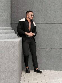 Dennis Beumont Black Italian Tailor Pants - Black - View 5