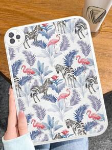 1 Peça Capa Protetora de Tablet com Design Gráfico de Zebra e Flamingo, à Prova de Choque, Adequada para Galaxy Tab A7 LITE, iPad Pro 11 Polegadas 2021, iPad 10th Geração