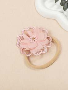 2pcs New Cute Baby Flower Headbands, Soft Nylon Infant Thin Hair Bands, Spring/Summer Seamless Headwear, Photography Props, No Card Paper