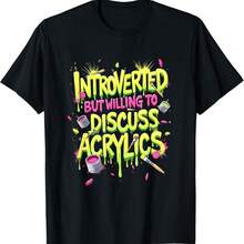 Introverted Graffiti Art Lover T-Shirt - 黑色6 - 查看 1