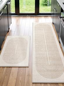 DAJIANG 1件装加厚绒面防滑底舒适地垫，适用于玄关、走廊、厨房等场所，可机洗，易于清洁，家居装饰，玄关装饰，浴室装饰，厨房地毯