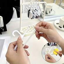 [15/20厘米娃娃衣服展示架，含10个衣架] LABOBO 娃娃衣服展示架，娃娃配件衣架 - 彩色 - 查看 6