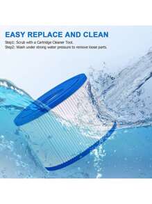 Cartouches de remplacement de filtre de spa et de bain à remous Coleman SaluSpa Bestway 58012E Type III/A et VI - Convient aux filtres BESTWAY 58012E Type III/A et BESTWAY VI compatibles Lay-Z-Spa, Coleman SaluSpa 90352E, 58323E, 58323 Escarpins de filtration pour piscine, filtres Bestway, Lay-Z Spa, Intex, taille de remplacement de filtre de spa 4,1 x 3,1 pouces (accessoires de remplacement de bouchon de vanne de paroi de piscine Intex et Bestway, bouchons de trou de pompe de filtration pour piscine)