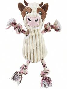 Outward Hound Ranch Roperz Cow Plush Squeaky Dog Toy - 牧場羅珀茲牛 - 查看 1