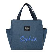 1pc Personalized Lunch Tote Bag, Waterproof, Portable, Insulated, Large Capacity Zipper Pouch, Suitable For School, Vacation, Commuting, Holiday/Birthday Gift For Girlfriend/Parents/Kids