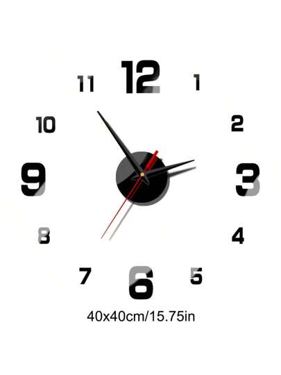 1pc Acrylic Silent Clock, Personalized Digital Klok Wand Home ation, Study, Living Room, Bedroom, Office, School, Festival ation Stickers,Home ,Room Birthday Graduation Bedroom Dormitory Back To School view 3