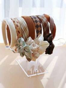 1 件亚克力 T 形透明展示架，适用于头带、发夹、珠宝、项链、手链 - 無色 - 查看 5