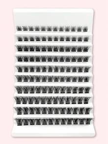 10 Rows 120 Clusters Eyelashes, Full Curled Eyelashes, Single Length DIY False Eyelashes Natural Appearance Lash Clusters, Eyelash Clusters, Individual Eyelashes, Lashes, Fake Lashes
