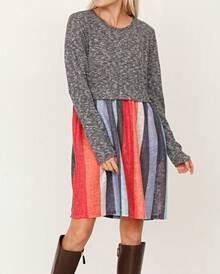 Boho Retro Gingham Red Blue Yellow Square Neck Sleeveless Ruffle Dress - Coral - View 5