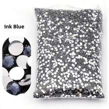 Non Hot Fix Rhinestones 2mm-6mm Silver Bottom Round Resin Flatback Crystal Rhinestone DIY Nail Art Jewelry Garment Decorations