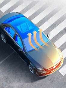 1 pezzo Parasole per parabrezza auto, visiera parasole riflettente offre una protezione ottimale per l'interno dell'auto, adatto per auto compatte, SUV e hatchback