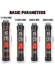 SOUGAYILANG 1pc 5m/196.85in Water-Soluble PVA Mesh Netting Roll - Dissolvable Carp Fishing Bait Bag Material For Particle/Pellet Wrapping (18/24/37/44mm) | Hair Rigs