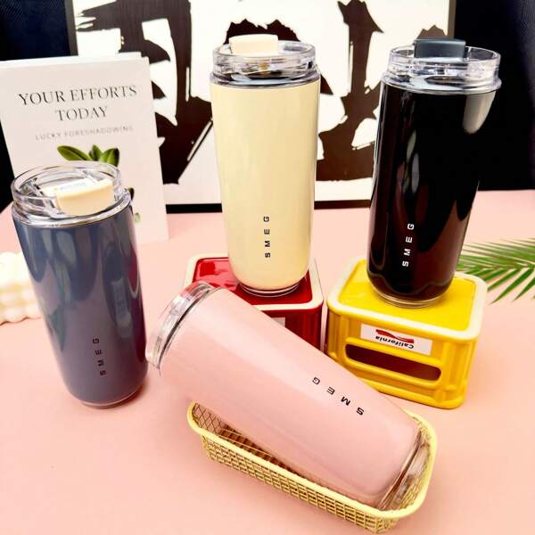 New SMEG 316 Stainless Steel Inner Tank 420ml Portable Stainless Steel Leak Proof Insulated Cup Coffee Cup
